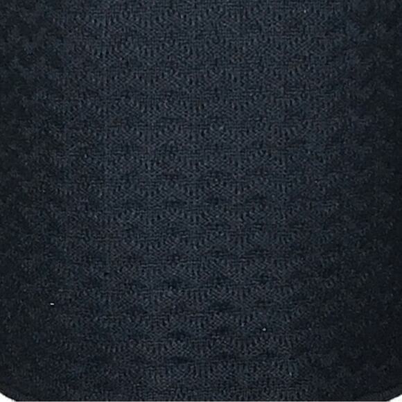 Chico’s Size Medium(8) Black Chevron Textured Knit Cardigan-Lace & Leopard Trim - Picture 11 of 14